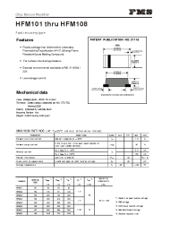 Datasheet HFM102 manufacturer Formosa